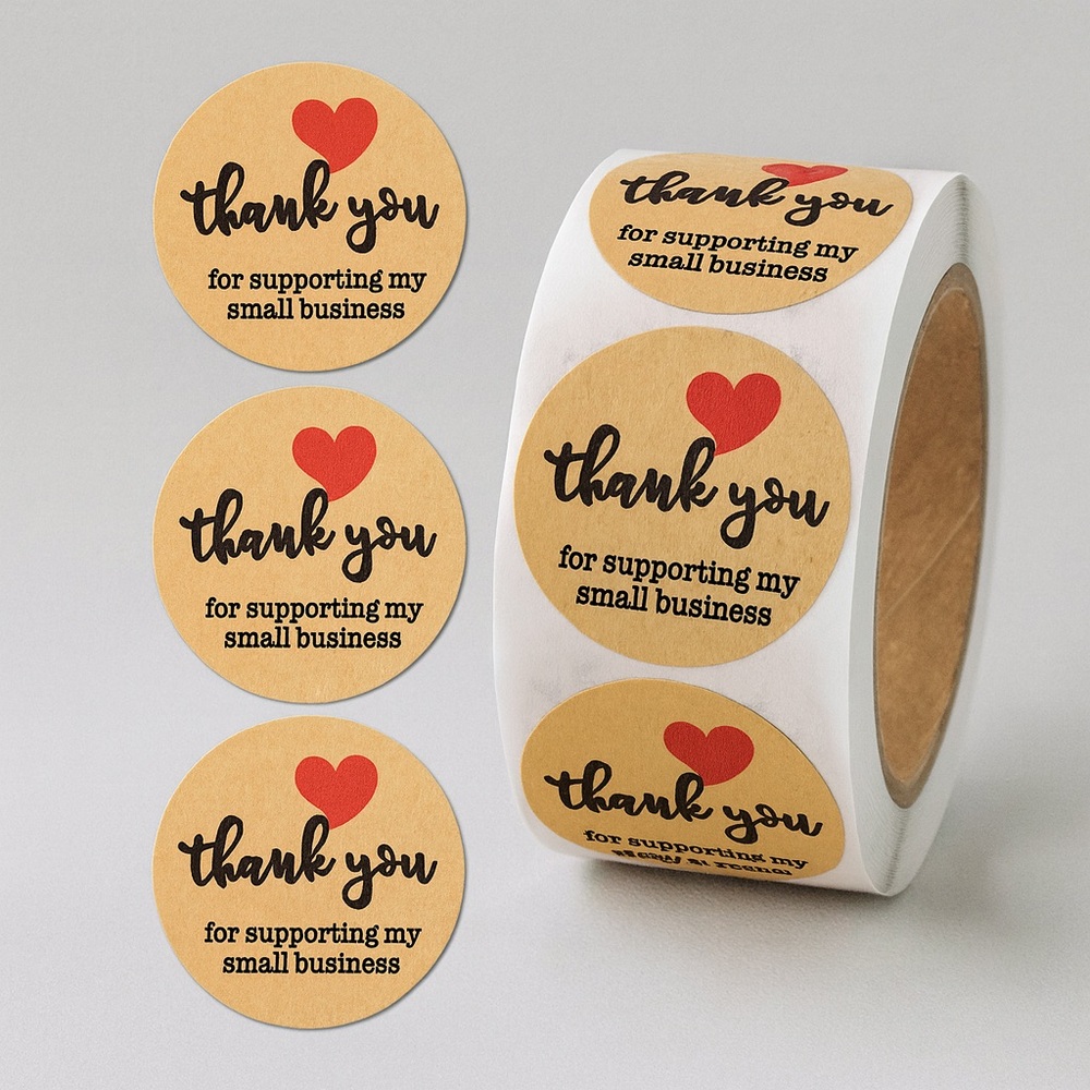 Small business thank you stickers | shipping supplies | SEAL ENVELOPE